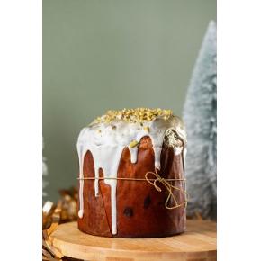 Chocotone de Pistache com caramelo com flor de sal.