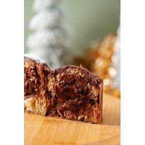 Mini Chocotone de Caramelo salgado com castanha caramelizada e chocolate meio amargo