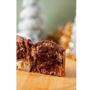 Mini Chocotone de Caramelo salgado com castanha caramelizada e chocolate meio amargo