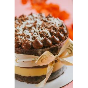 Bolo Gelado Mousse de Chocolate com Ninho