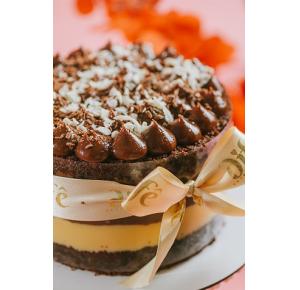Bolo Gelado Mousse de Chocolate com Ninho
